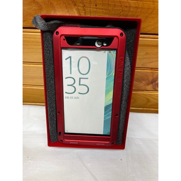 Love me metal Sony XA ultra phone case RED - Picture 1 of 3